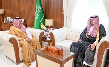 سمو أمير حائل يستقبل رئيس الغرفة التجارية بالمنطقة