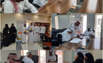 “شراكة مجتمعية بين ضمان الأحساء وبين شركة هجر للتعليم والتدريب التقني”