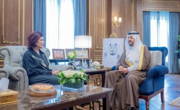 أمير منطقة الحدود الشمالية يستقبل سفيرة جمهورية العراق لدى المملكة