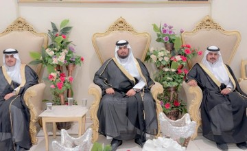 أبناء سلمان بن حرموس بن مرشد الداموكي الرشيدي يحتفلون بزواج أبنائهم  الثلاثة ( عناد- وممدوح ومقبل ) بقصر الراسي بحائل