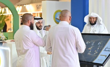 جناح الرئاسة العامة لهيئة الأمر بالمعروف والنهي عن المنكر في مؤتمر ومعرض خدمات الحج والعمرة يستعرض الخدمات التي تقدمها لضيوف الرحمن