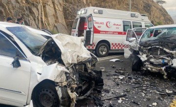 الهلال الأحمر: وقوع حادث تصادم بالمندق وإصابة 3 أشخاص