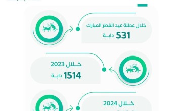 أمانة تبوك تعالج أوضاع ما يزيد عن 531 من الدواب الضالة