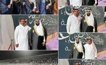 الأستاذ عبدالله بن مسرع الزهراني يتلقى التهاني والتبريكات بمناسبة حصول ابنه ” حسام ” على درجة البكالوريوس