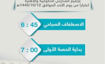 تعليم تبوك يعتمد مواعيد الدوام الصيفي لمدارس المنطقة