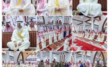 سمو أمير الشرقية وسمو نائبه يؤديان صلاة عيد الأضحى المبارك مع جموع المصلين