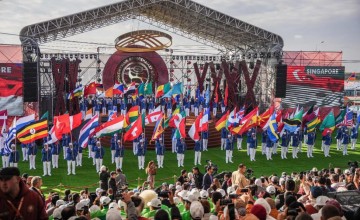 بمشاركة سعودية وعربية اختتام دورة العاب البدو العالمية 5 في استانا