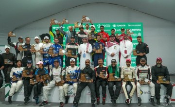 تتويج أبطال الجولة الأخيرة من بطولة السعودية تويوتا صعود الهضبة