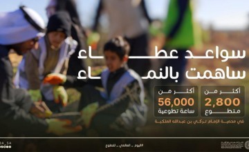 محمية الإمام تركي بن عبدالله الملكية تحتفي بـ56 ألف ساعة تطوعية في اليوم العالمي للتطوع