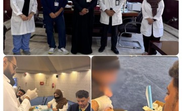 الحملة الوطنية للتطعيم بلقاح الثلاثي الفيروسي في ملاحظة الدمام