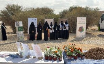 الثانوية التاسعة بتعليم الخرج تنفذ مبادرة صوت المحميات لتعزيز الغطاء النباتي في محمية وثيلان