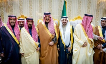 سمو أمير حائل يُشرف حفل زواج الشاب “طارق نواف بن هادي  القلادي” في قاعة المعالي كبيتال بحائل