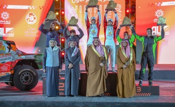 الأمير عبدالعزيز بن سعد يتوج الراجحي بطلاً لرالي حائل تويوتا الدولي 2025