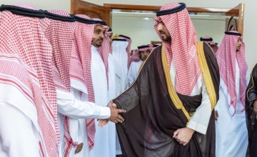 نائب أمير الشرقية يُعزي أسرة وأبناء الفقيد فيحان بن تركي بن ربيعان أمير الفوج التاسع