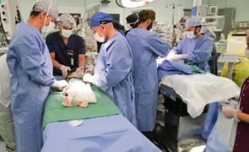 بالفيديو: الفريق السعودي ينجح في فصل التوأم السوري «سيلين وإيلين» بعد عملية استغرقت 8 ساعات