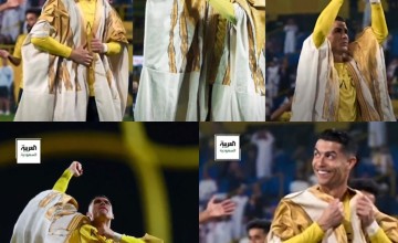 تفاصيل بشت رونالدو الفاخر.. صناعة يدوية وقيمة تتجاوز 80 ألف ريال (فيديو)