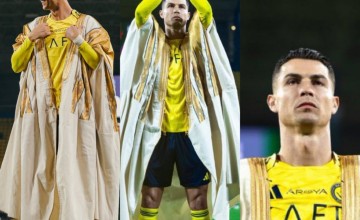 امتداد لطلب ملكي قديم.. الحرفي علي الغواص يكشف تفاصيل وصناعة “بشت” كريستيانو رونالدو (شاهد)