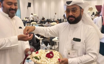 وسط أجواء إيمانية.. فريق «قوة عطاء» التطوعي يشارك في مبادرة توديع الحجاج بصبيا
