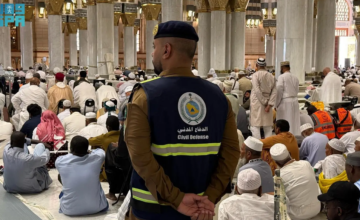 الدفاع المدني يعزز جهوده الميدانية في المسجد النبوي لخدمة الحجاج