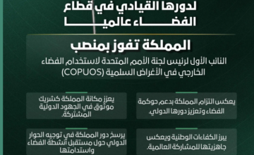 السعودية تفوز بمنصب النائب الأول لرئيس لجنة الأمم المتحدة لاستخدام الفضاء الخارجي