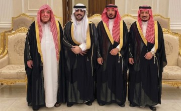 ليلة وفاء وفرح.. معتق بن عواض بن مديري الرشيدي وأبنائه يحتفلون بزواج شقيقهم ( سلطان ) بمحافظة ينبع