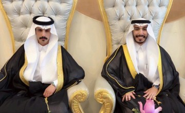 حضورٌ لافت في حائل.. دهيم بن نهار المظيبري يحتفل بزواج حفيديه المهندس بدر والملازم أول تركي في قصر المعالي كبيتال