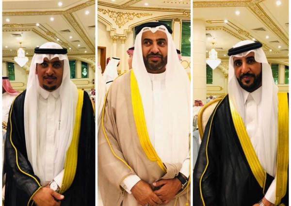 بالصور.. الشيخ إبراهيم بن هديبان يحتفل بزواج إخوانه «طلال ونديب»