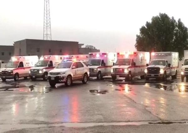 امتثالاً لتوجيهات خادم الحرمين .. الهلال الأحمر بالجوف ترفع الجاهزية بـ 16 فرقة إسعافية