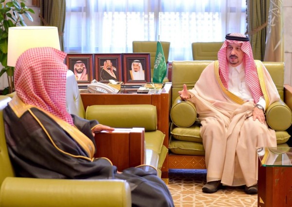 سمو أمير الرياض يستقبل رئيس محكمة التنفيذ بالمنطقة