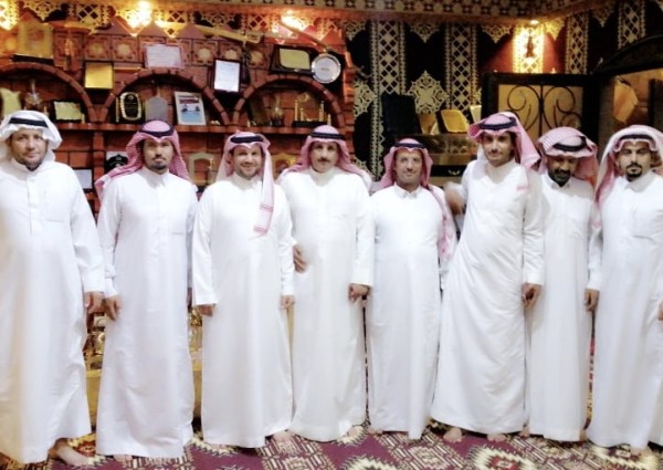 المالكي في ضيافة الشاعر والفارس فوزي بن مربح في ديوانه الخاص.