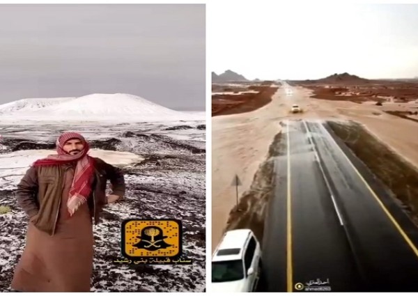 شاهد: هطول أمطار الخير والبركة بغزارة على جنوب حائل .. والإعلامي “عبدالوهاب بن هادي” : لم نشهدها منذ 15 عام