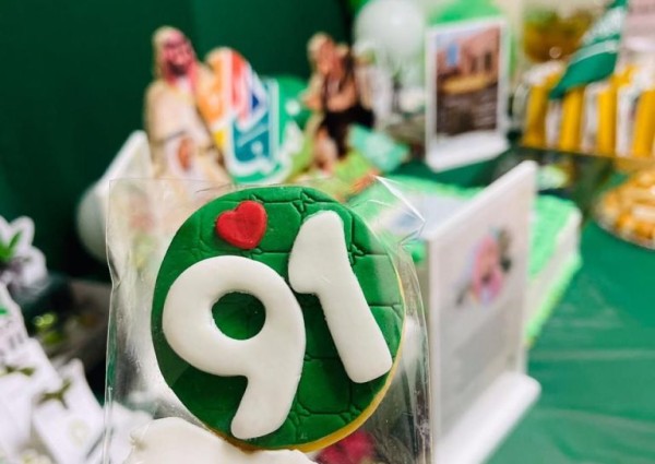 القسم النسوي بالشؤون الإسلامية بجازان يحتفلن باليوم الوطني الـ 91