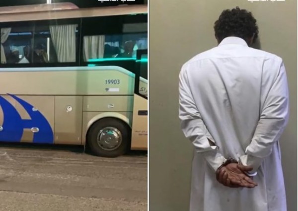 كان على متنها 41 راكباً .. القبض على مواطن من أرباب السوابق قام بسرقة حافلة لنقل الركاب بالقصيم