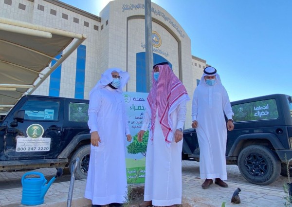 مدير عام فرع الرئاسة العامة لهيئة الأمر بالمعروف بمنطقة الحدود الشمالية يدشن حملة (لنجعلها خضراء)