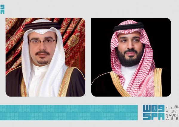 ولي عهد مملكة البحرين يهنئ الأمير محمد سلمان بمناسبة صدور الأمر الملكي بتعيينه رئيساً لمجلس الوزراء
