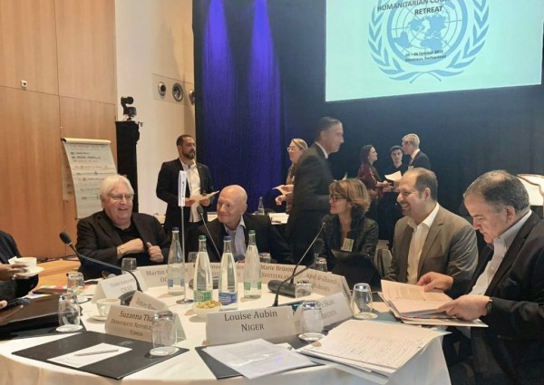 رئيس مجموعة المانحين لدعم مكتب الأمم المتحدة (الأوتشا) يجتمع مع منسقي الشؤون الإنسانية بمدينة منتيرو السويسرية