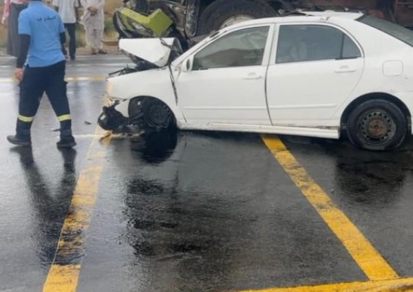 الهلال الأحمر بالباحة: وقوع حادث تصادم مروع ووفاة شخصين