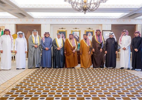 سمو أمير القصيم يستقبل رئيس وأعضاء مجلس إدارة نادي النجمة الرياضي الجديد