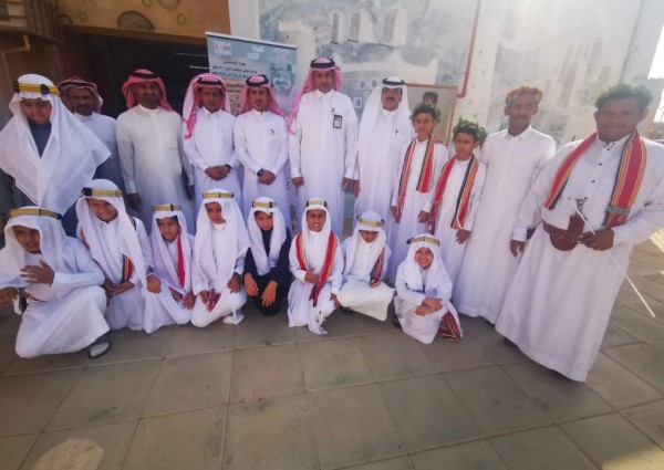 مدرسة جرير بن عبدالله الإبتدائية والمتوسطة بجندلة تقيم فعاليات الاحتفاء بيوم التأسيس