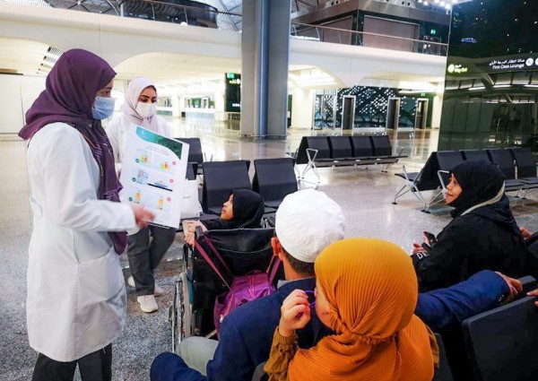 توعية أكثر من 3,000 حاج في قطار الحرمين بـ محطة السليمانية بجدة