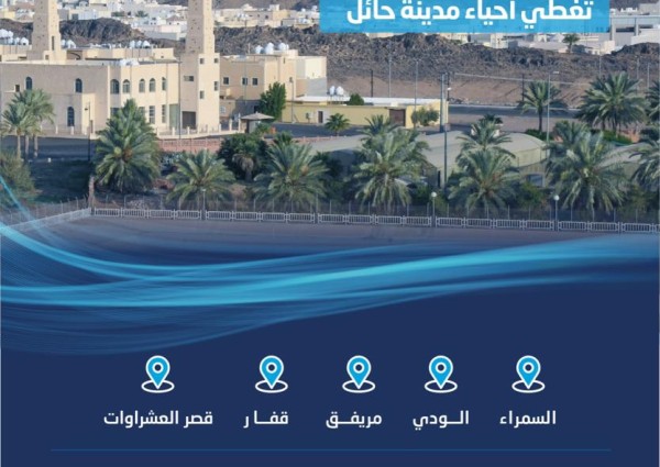 “المياه الوطنية” تنتهي من تنفيذ شبكة المياه وتطويرها في أحياء مدينة حائل بنحو 42 مليون ريال