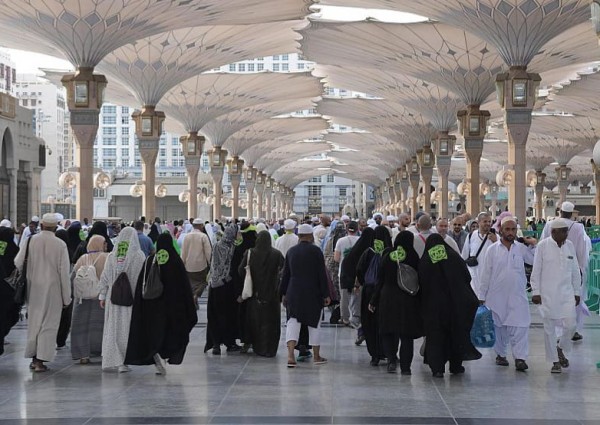 وصول أكثر من 486 ألف حاج إلى المدينة المنورة