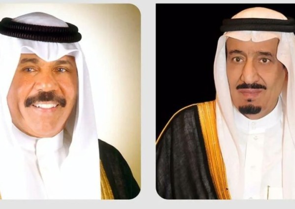 عبرا عن اعتزازهما بما حققته المملكة من إنجازات تنموية بارزة .. القيادة الكويتية تهنئ خادم الحرمين الشريفين بمناسبة اليوم الوطني الـ 93