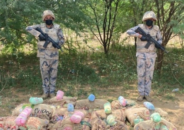 حرس الحدود بجازان يحبط تهريب (200) كيلوجرام من نبات القات المخدر