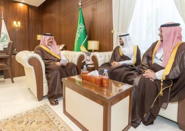 أمير منطقة حائل يستقبل الأمين العام لمؤسسة حفظ النعمة الأهلية