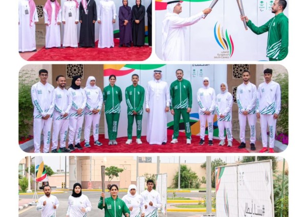 سمو محافظ الأحساء يتسلَّم شعلةَ الألعاب السعودية 2023