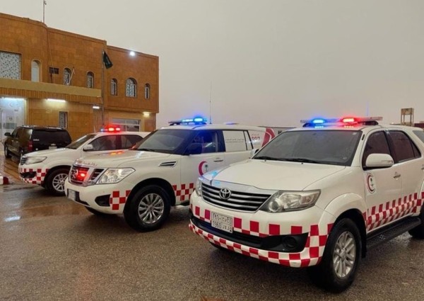 الهلال الأحمر بالحدود الشمالية يرفع مستوى الجاهزية تجاوبًا للتحذيرات الجوية