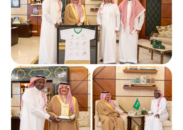 أمير الشرقية يستقبل رئيس مجلس إدارة جمعية اصدقاء لاعبي كرة القدم