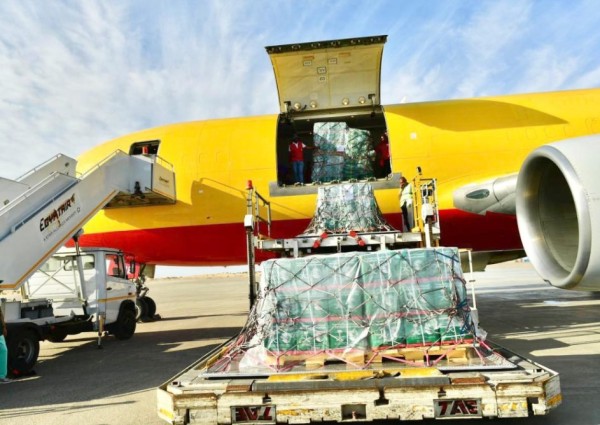 وصول الطائرة الإغاثية السعودية الثانية لإغاثة الشعب الفلسطيني في قطاع غزة