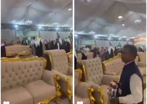 لعدم الالتزام بالحداد الرسمي على وفاة أمير الكويت .. بالفيديو: الداخلية الكويتية إيقاف حفل زفاف وإخلاء القاعة